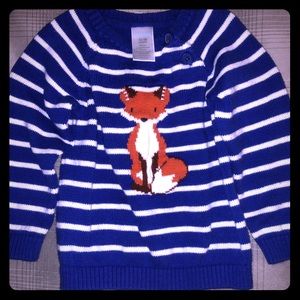 12-18M Long sleeve Fox Sweater